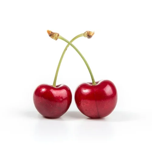 Sweet ripe red cherries macro detail